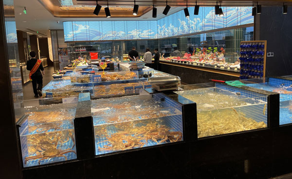 中国の海鮮料理屋さん