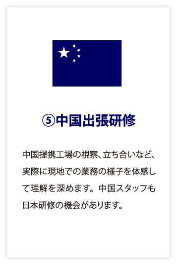 福利厚生⑤中国出張研修