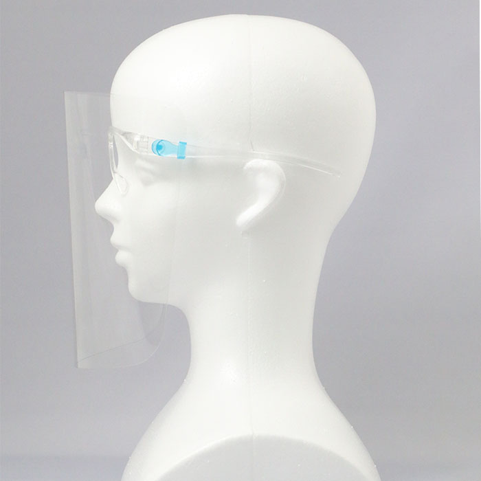 フェイスシールド・フェイスガード　メガネ型（UVカット・紫外線防止タイプ）のOEM生産